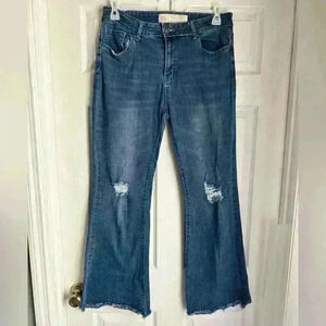 70’s Pink Label Social Club NY size 17 flared bottom jeans